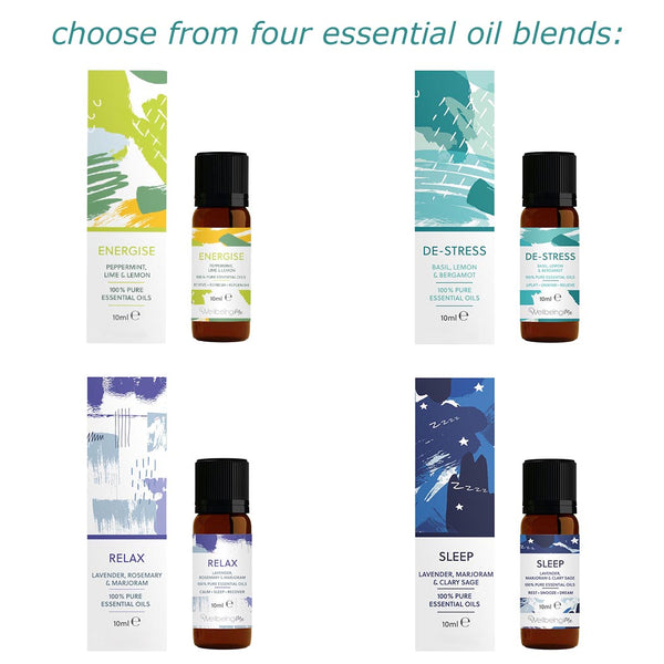 Four essential oil blends to choose from