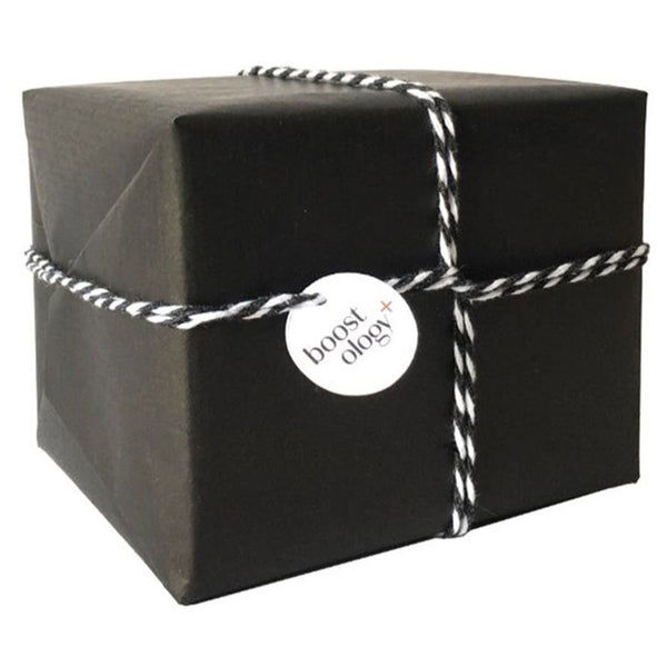 A close up of the gift wrapping