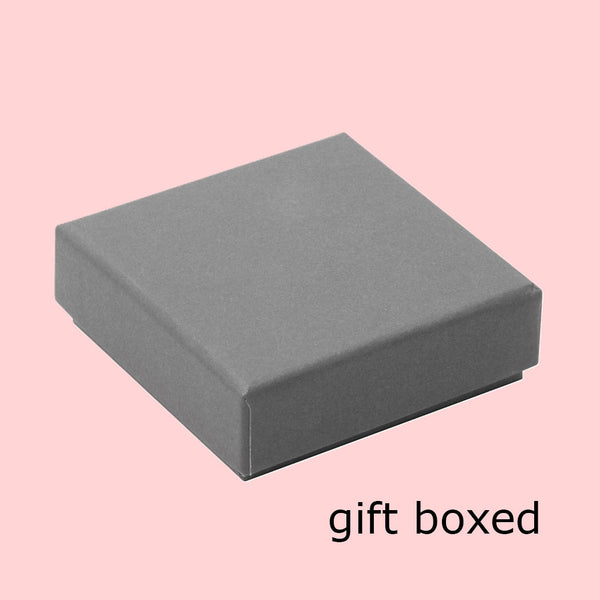 A light grey gift box for the jewellery