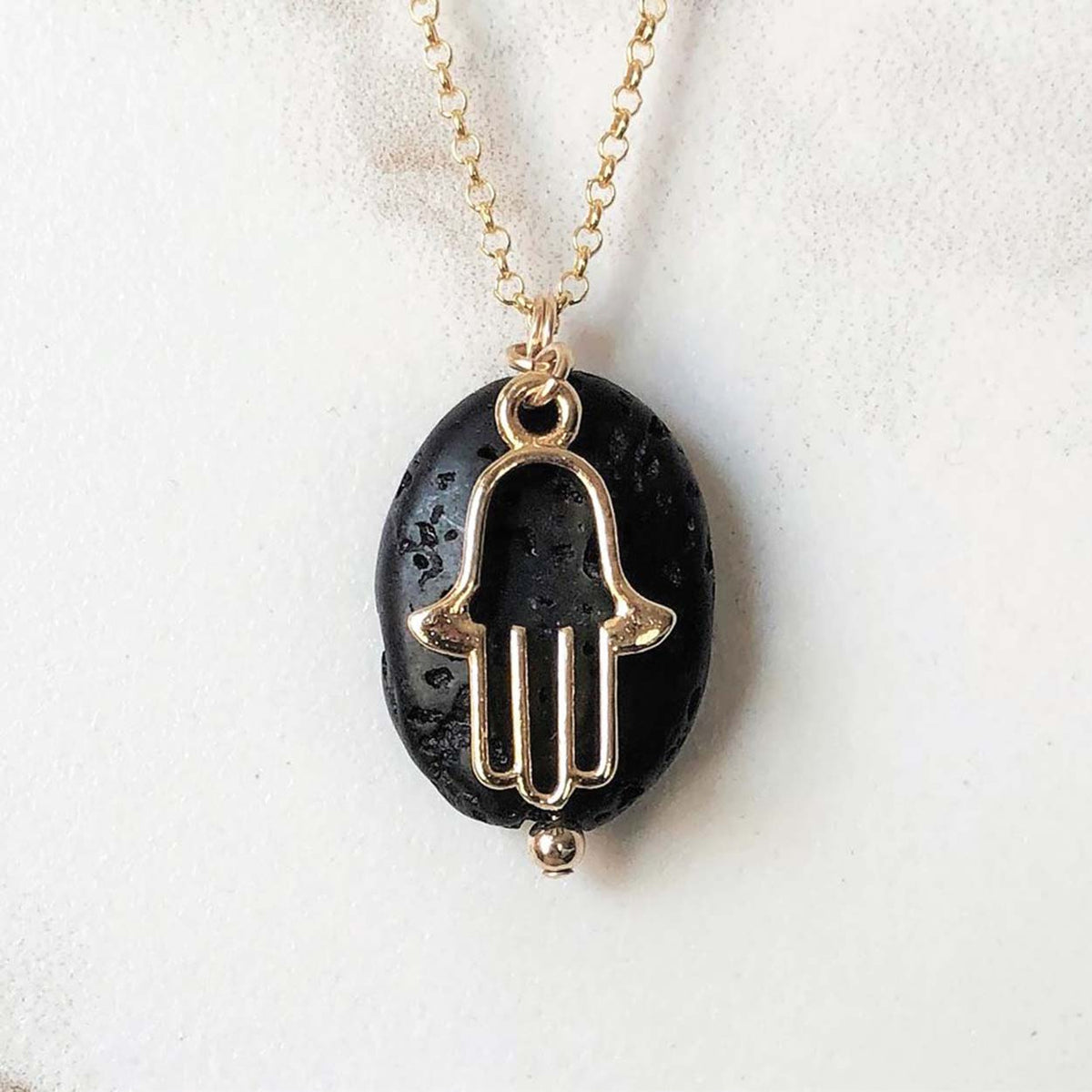 Cool Me Cool Hamsa 30mm Chakra Essential Oil Diffuser Locket Necklace - Stainless Steel Aromatherapy Jewelry With 10 Pads - View #8