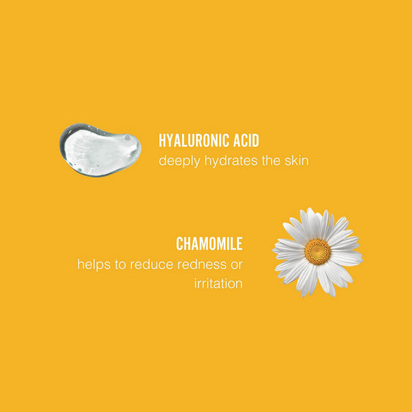 A graphic showing the natural contents of the facial sheet mask