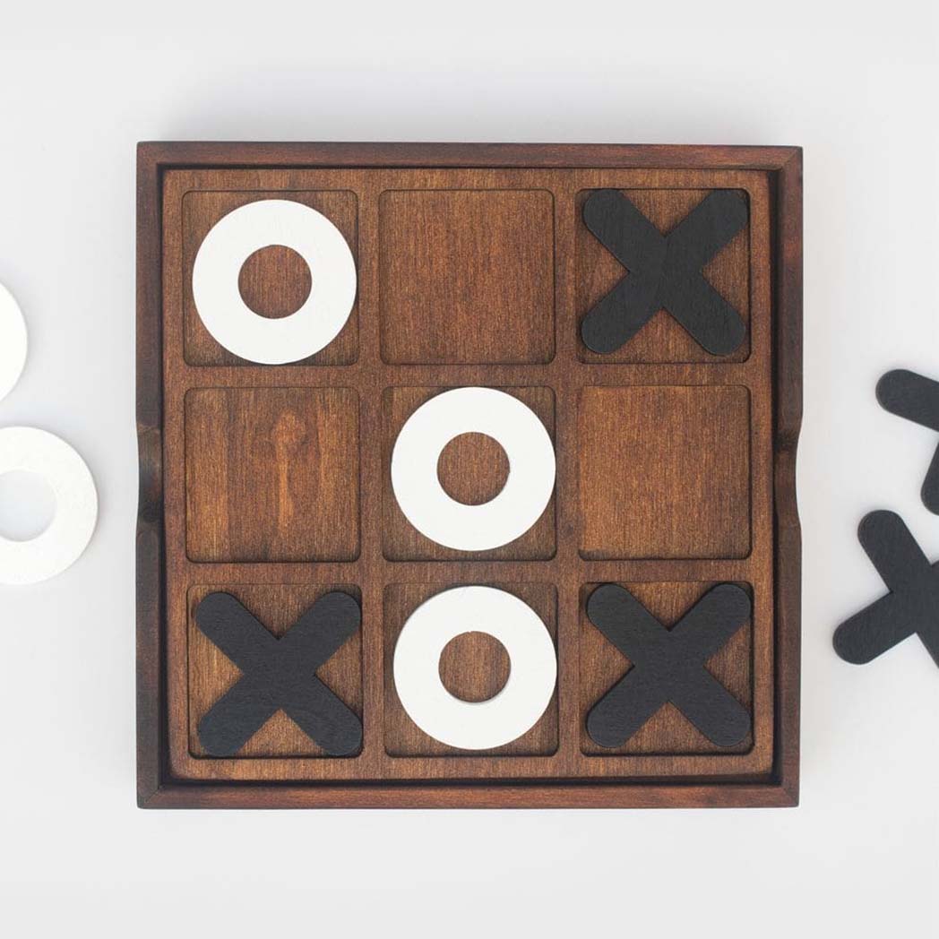 Gioco Del Tris In Legno Ackerman - Versione Classica Da Tavolo, Confezione Originale