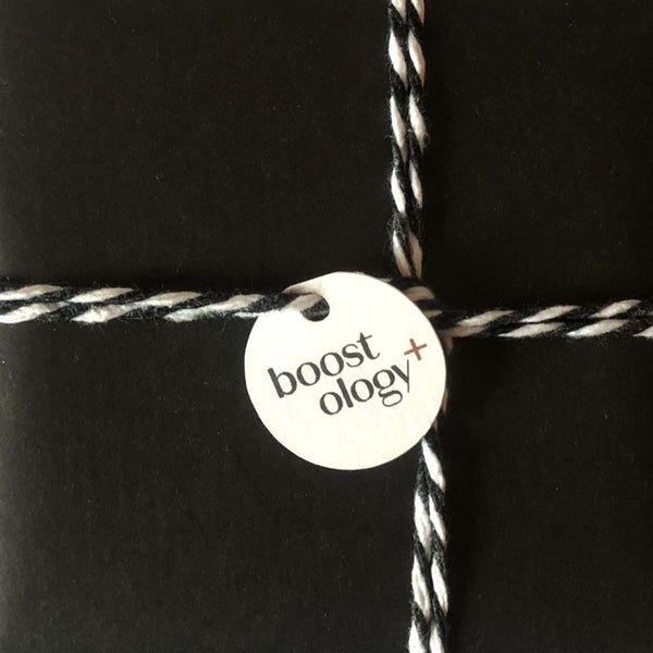 A close up of the string and gift tag used for our wrapping service