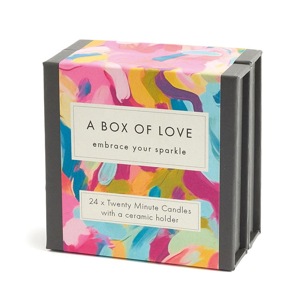 A box of love - 24 x twenty minute beeswax candles gift set
