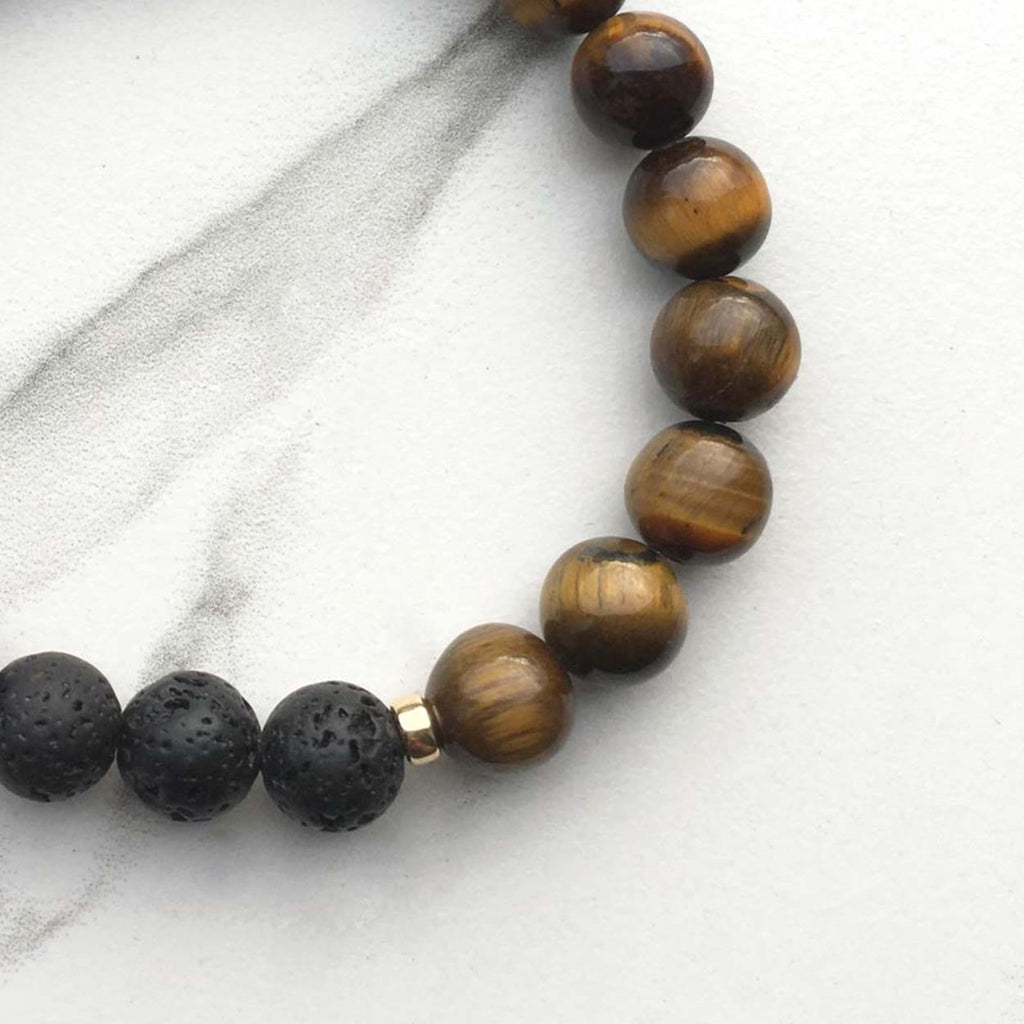 Tigers Eye Aromatherapy Bracelet, To Empower