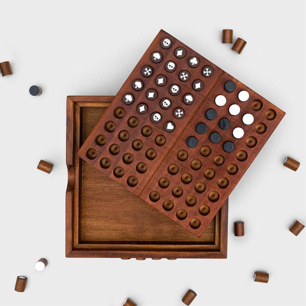 Codebreaker game with the lid off