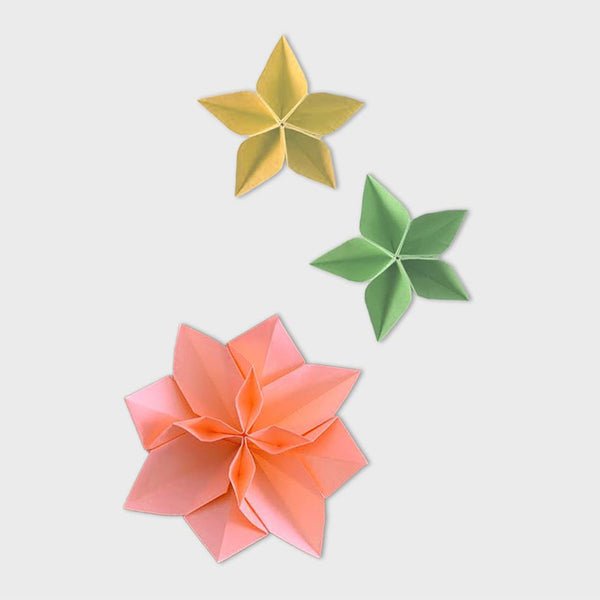 Some origami flower designs