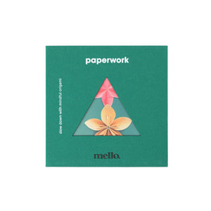 A green paperwork origami set