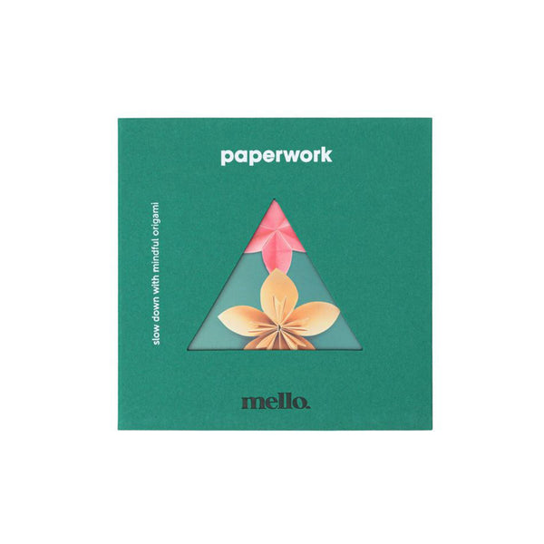 A green paperwork origami set