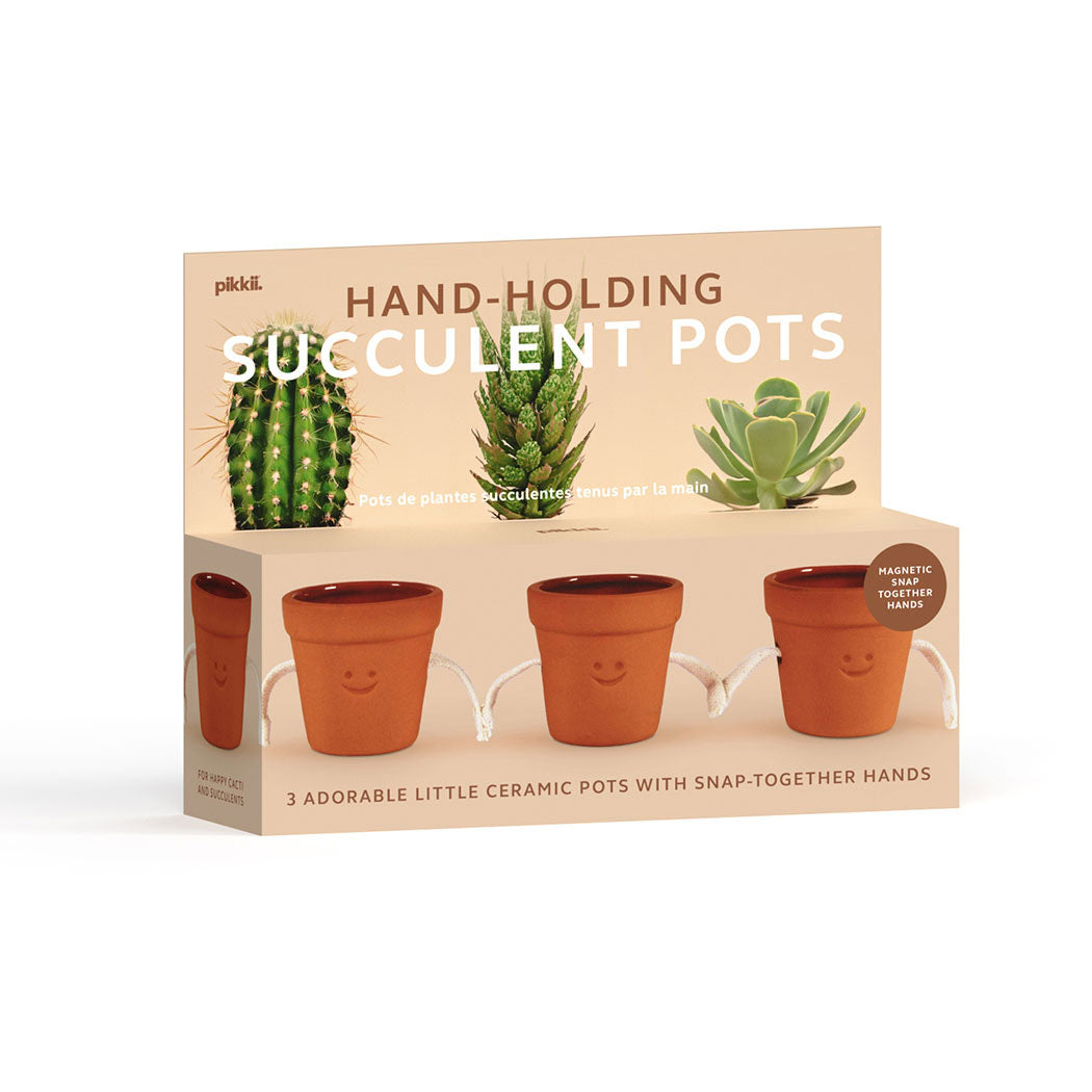 pots for succulents uk Hand-Holding Succulent Pots