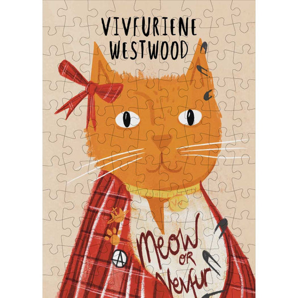 A jigsaw puzzle featuring a cat called Vivfuriene Westwood
