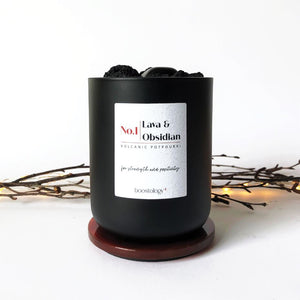 A Volcanic Potpourri With Christmas Twigs And Lights